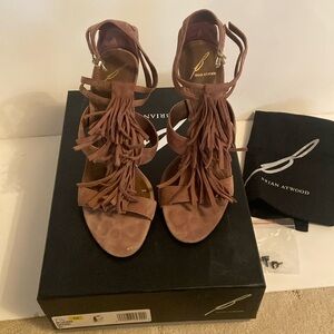 Brian Atwood suede heels